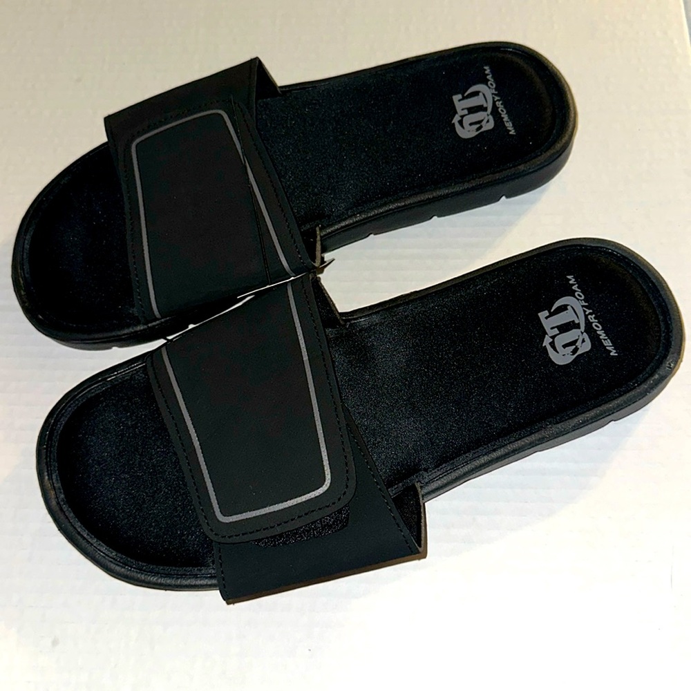 Men’s Revolution Slide Sandals Size Large 11/12‎ Memory Foam NEW